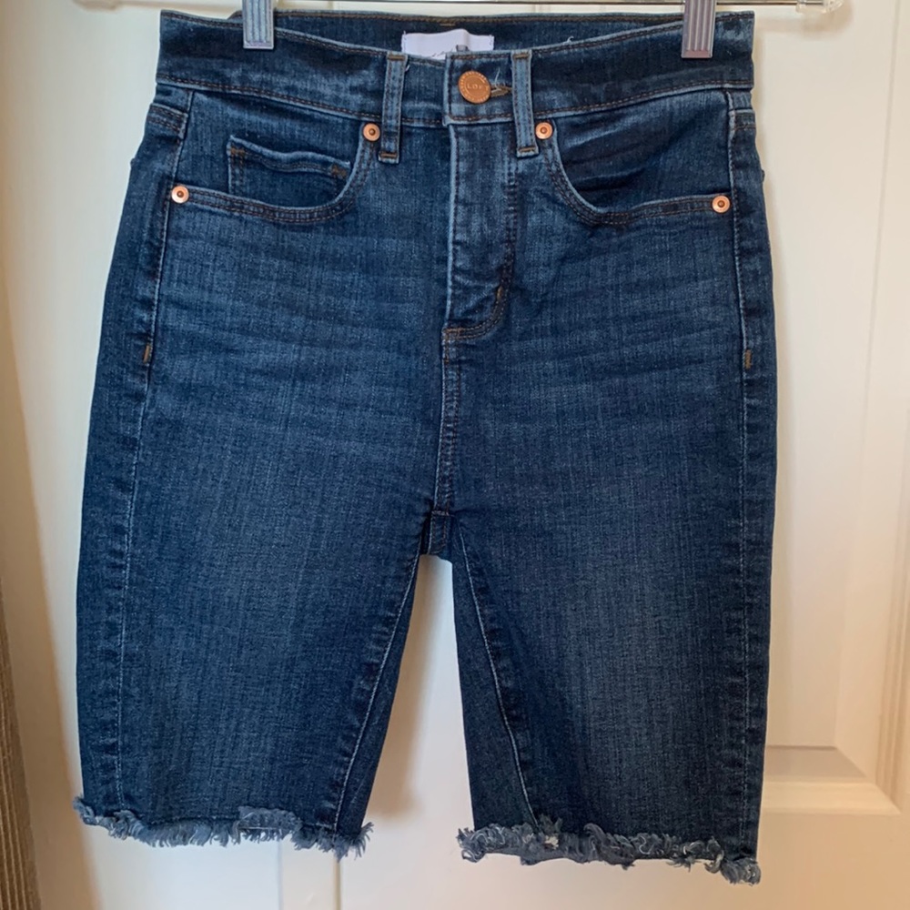 Loft Denim Knee high Shorts - Size 24/00 (Worn)